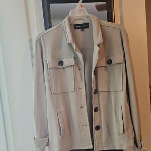 Kendall & Kylie Light Beige Shirt Jacket